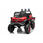 Elektrické autíčko - Mercedes UNIMOG - červené